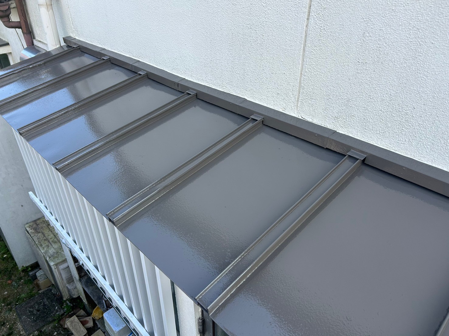 窓庇施工後